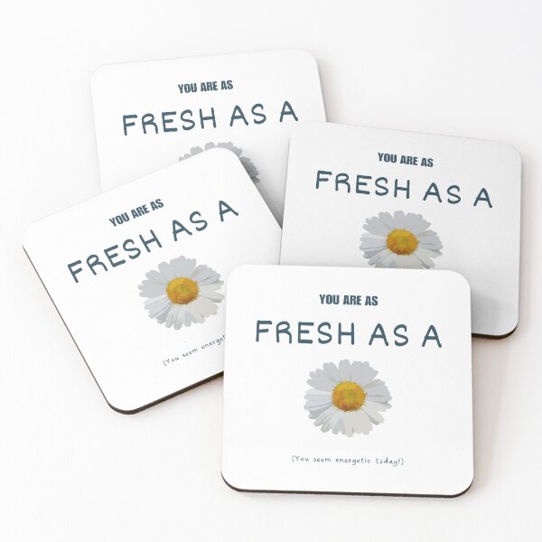 Item preview, As fresh as a daisy idiom (dark blue) designed and sold by Idioms4u.