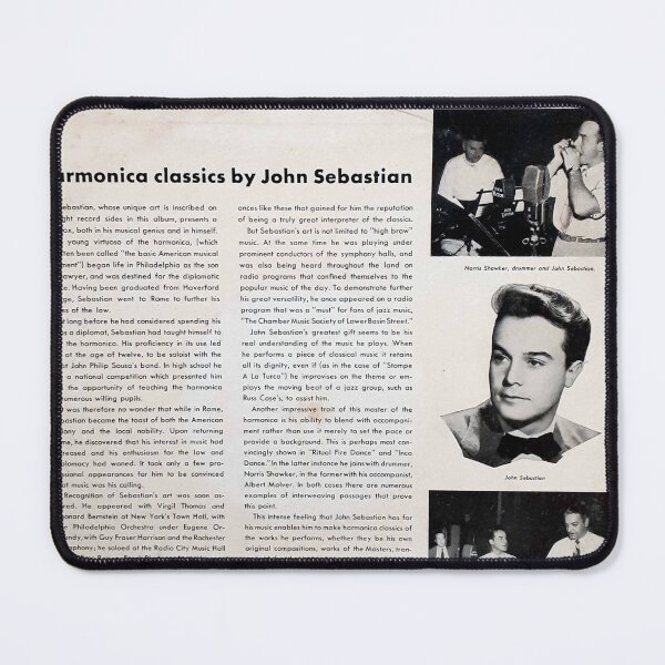 Item preview,  1940's John Sebastian Classical Harmonica Bach 78 RPM ALBUM inner Folder designed and sold by Vintaged.