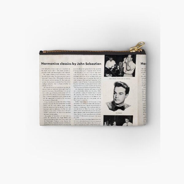 Aperçu de l'œuvre  Dossier intérieur de l'album 78 tours John Sebastian Classical Harmonica Bach des années 1940 créée et vendue par Vintaged.