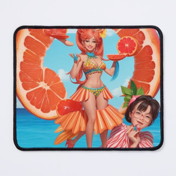 Item preview, "Playful Grapefruit Spectacle: Bold and Refreshing" designed and sold by FemmeFlair.