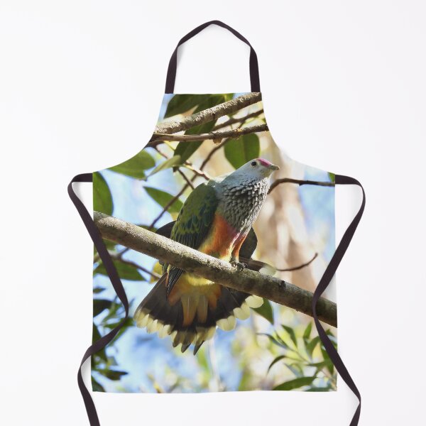 Item preview, Rose-crowned Fruit-dove fanning it tail designed and sold by Mark Grimsley.