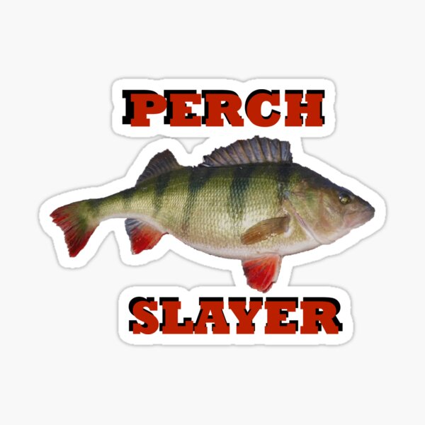 Ice Fishing Perch Slayer Sticker for Sale by customgifts