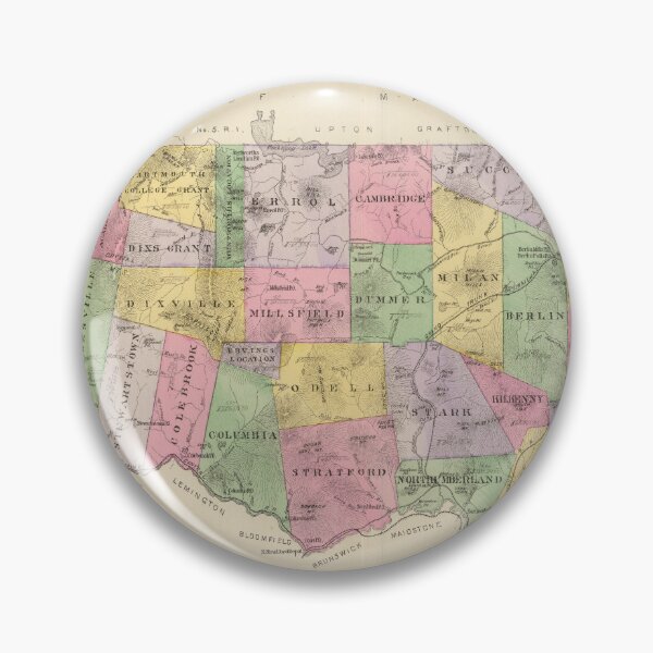 Item preview, Vintage Coos County NH Map (1892) designed and sold by BravuraMedia.