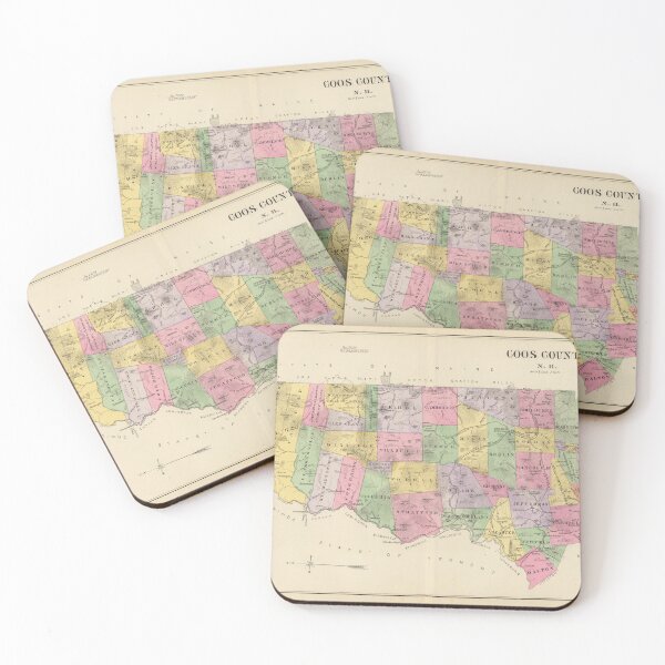 Item preview, Vintage Coos County NH Map (1892) designed and sold by BravuraMedia.