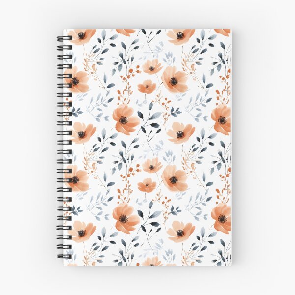 Item preview, Orenge floral minimal seemless watercolor designed and sold by Kpinnil.