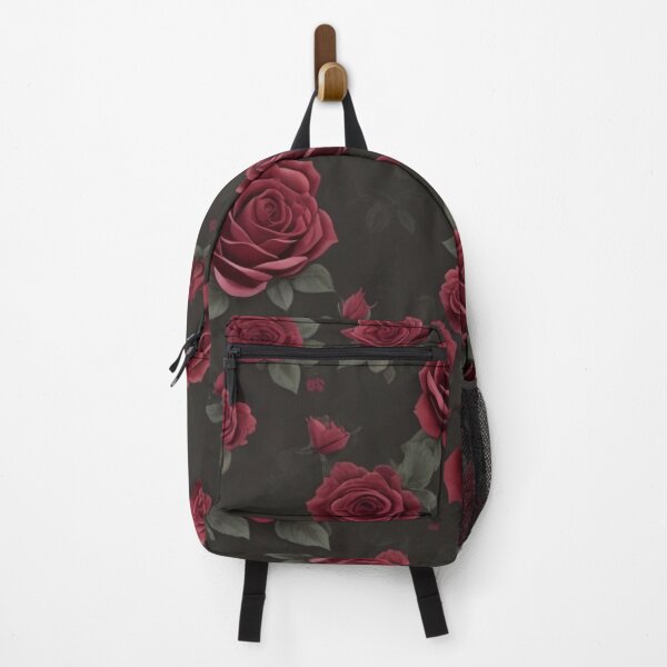 Item preview, "Elegant Dark Roses: Seamless Floral Symphony" designed and sold by FemmeFlair.