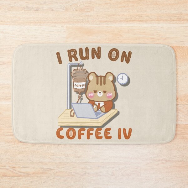 Item preview, Cute Kawaii Chipmunk I RUN ON COFFEE IV designed and sold by cutecozynook.