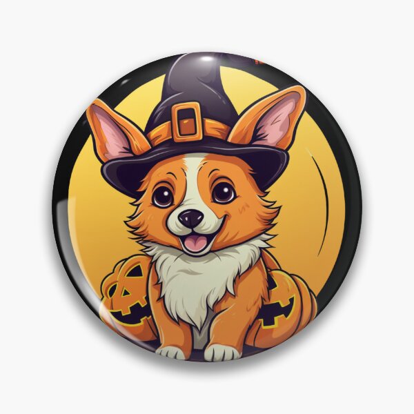 Item preview, Pumpkin Corgi Halloween Cute Corgi in Pumpkin Costume designed and sold by ArtFromBeyond.