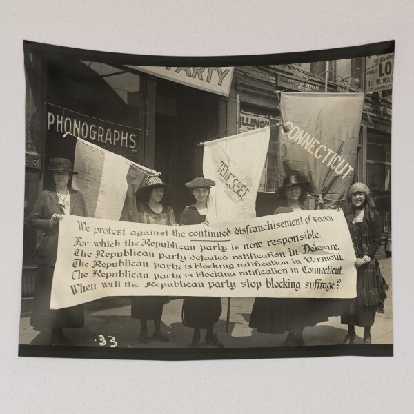 Item preview, Woman Suffrage Movement picketing the Republican convention designed and sold by Glimmersmith.