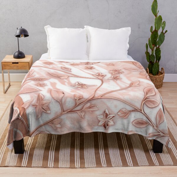 Item preview, Rose Gold-Marble Flower Design designed and sold by BirdsnStuff.