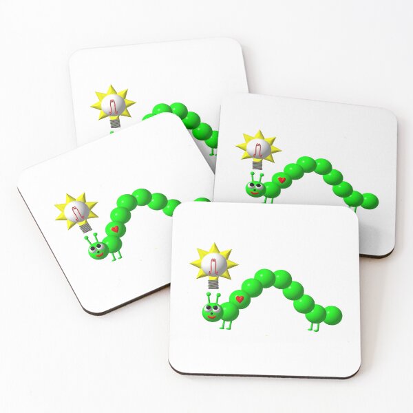 Item preview, Cute inchworm with an idea designed and sold by Artist4God.