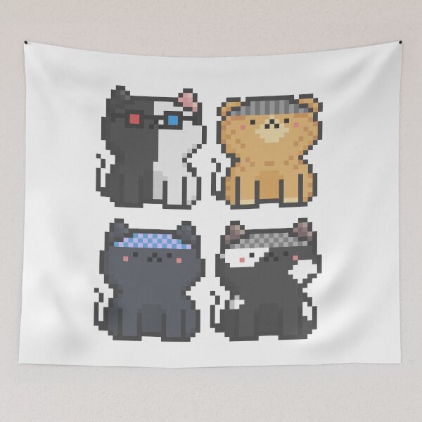 Item preview, Pixel Quiet Cat Quater 044 designed and sold by sosorimaru.