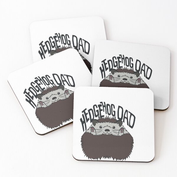 Item preview, Hedgehog dad brown hedgehog retro designed and sold by whimsythepooh.