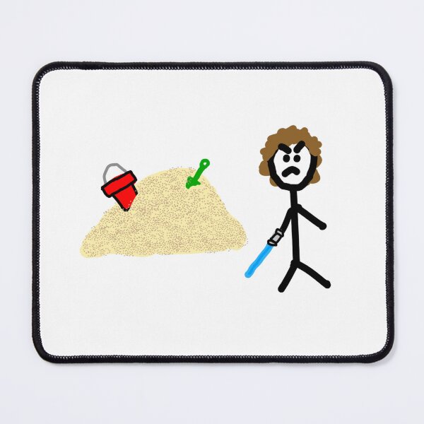Vista previa del artículo con la obra «Anakin Skywalker odia la arena», diseñado y vendido por SquigglyOtter.