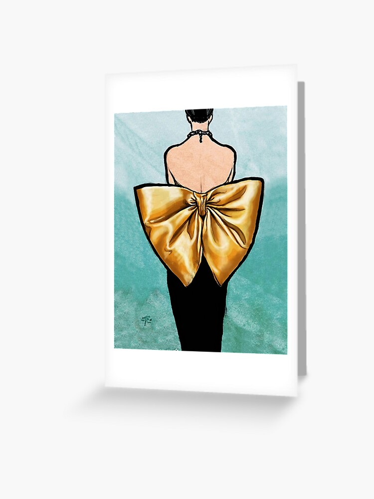 Little Black Dress with a Big Golden Bow Vintage fashion art" Greeting Card for Sale by Glimmersmith | Redbubble Little Black Dress with a Big Golden Bow Vintage fashion art" Greeting Card for Sale by Glimmersmith | Redbubble