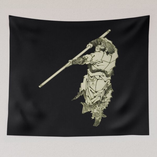 Item preview, HOKUSAI. Sun Wukong, wielding his Staff. 	  	 		 designed and sold by pdypmapqlb42.