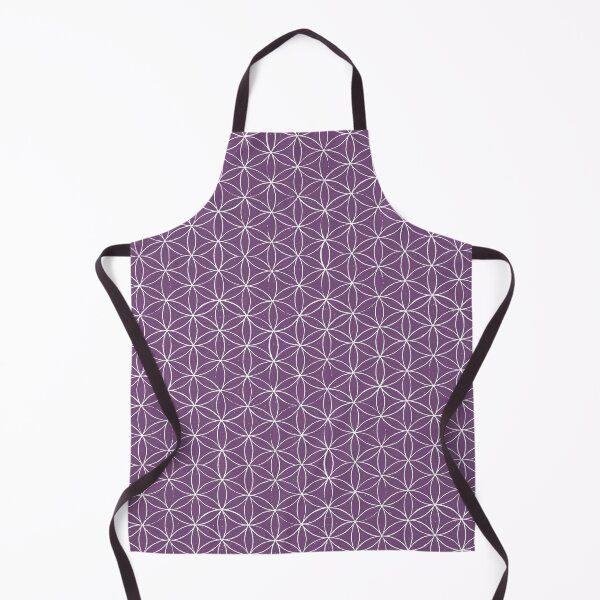 Artikelvorschau, Flower of Life Linocut Pattern - Plum + Snow entworfen und verkauft von Irene Estelle.
