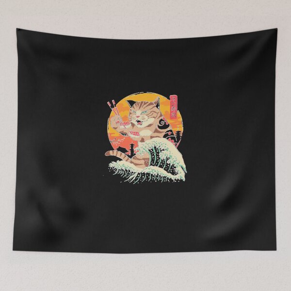 Item preview, Neko Sushi Wave Classic T Shirt designed and sold by JosefSchmidtd.