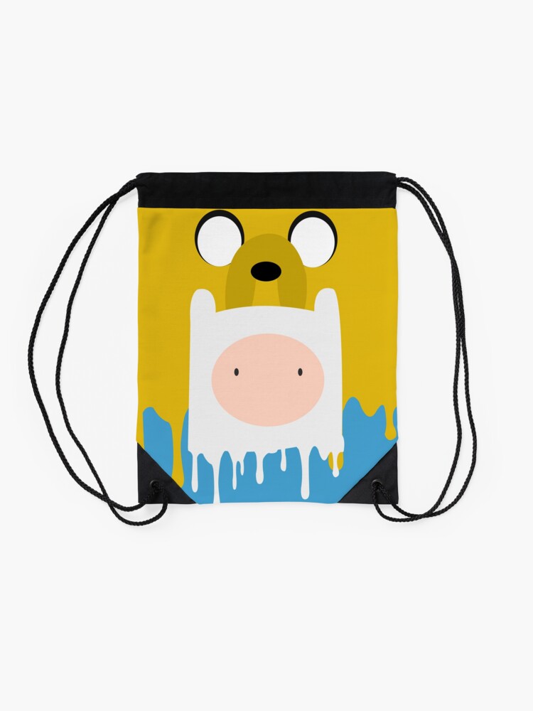 Alternate view of Finn n' Jake Splash Design Drawstring Bag
