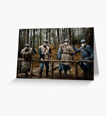 257th Infantry Regiment officers in the forest of Sainte-Marie, Bezange, 1916 Greeting Card