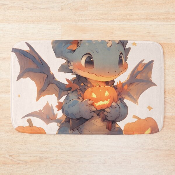 Item preview, Happy cute Halloween Pumpkin Dragon designed and sold by HydraDreams.