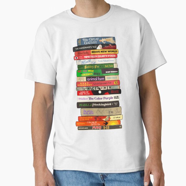 Aperçu de l'œuvre Pile de livres interdits 1 créée et vendue par WrayDesign.