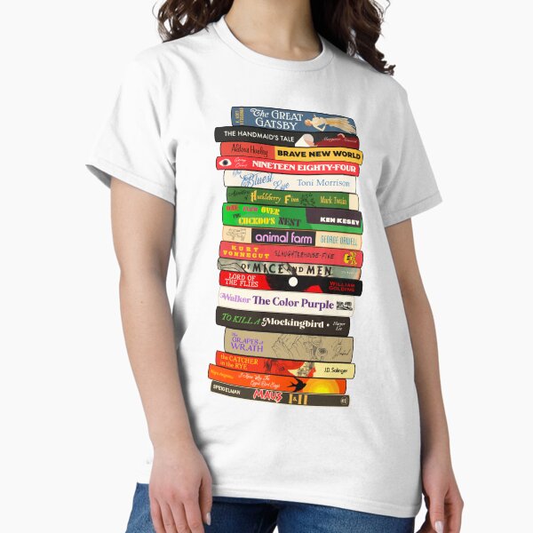 Aperçu de l'œuvre Pile de livres interdits 1 créée et vendue par WrayDesign.