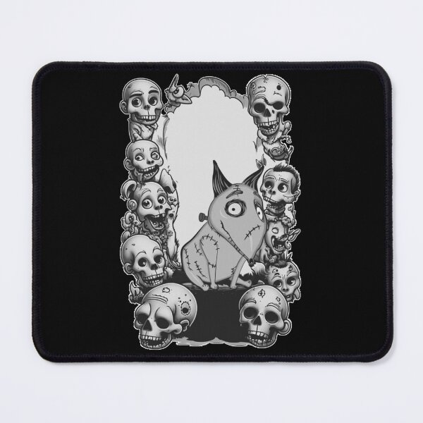 Item preview, Black and White Weird Frankenweenie Cartoon Spooky Dog Tattoo designed and sold by Cesar Caligula.