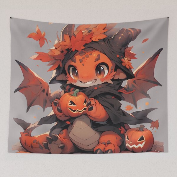 Item preview, Crazy cute red Dragon halloween  designed and sold by HydraDreams.