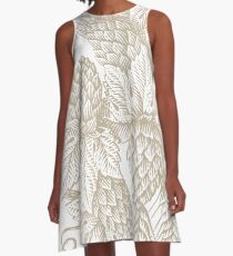 Vintage Hops Craft Beer Design A-Line Dress