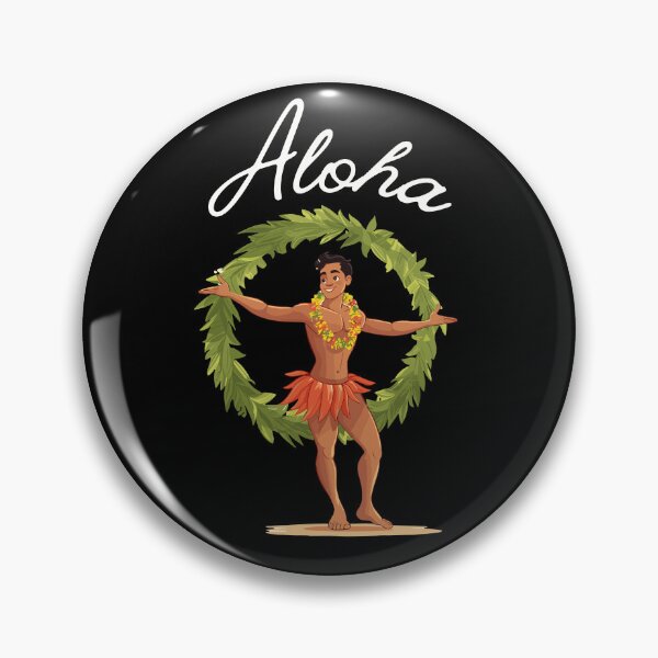 Item preview, Young male Hula dancer Aloha designed and sold by TheTrendsDesk.