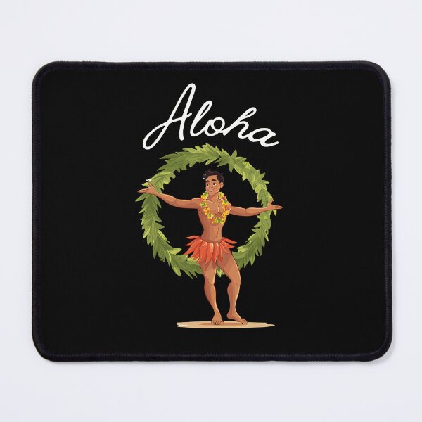 Item preview, Young male Hula dancer Aloha designed and sold by TheTrendsDesk.