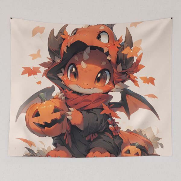 Item preview, Cute red Halloween Dragon designed and sold by HydraDreams.
