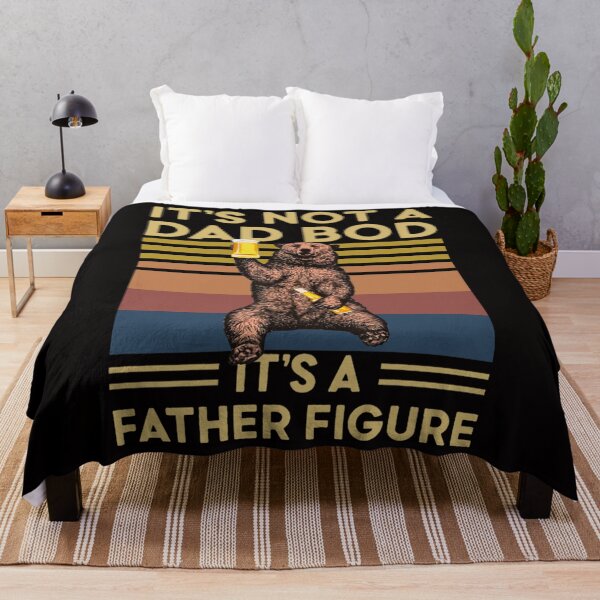Item preview, It's Not A Dad BOD It's Father Figure Bear Beer Lover Vintage Retro designed and sold by DANILUMS.
