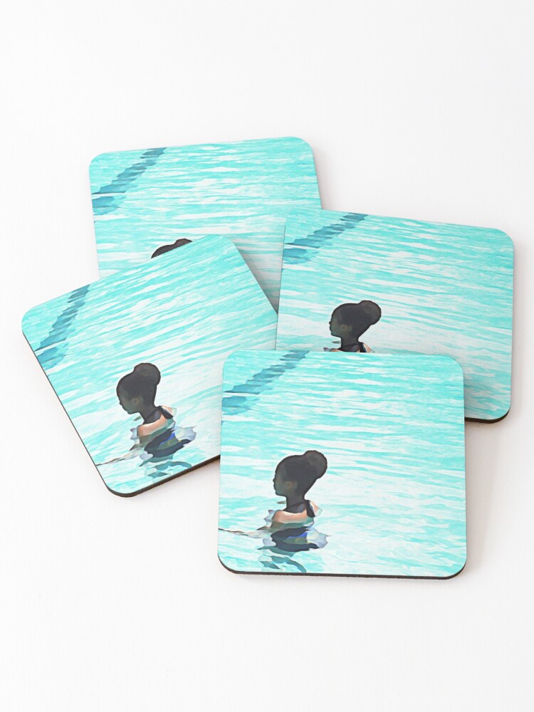 Thumbnail 1 of 5, Coasters (Set of 4), Deep End No. 2 designed and sold by rootcompass.