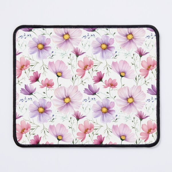 Item preview, purple and pink cosmos flower water color designed and sold by Kpinnil.