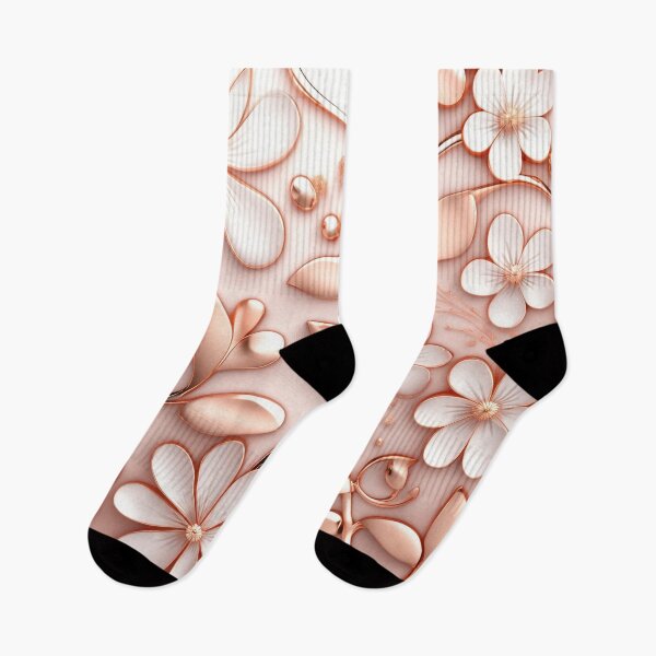 Item preview, Rose Gold-Marble Flower Design designed and sold by BirdsnStuff.