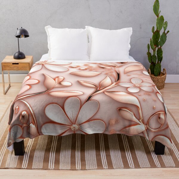 Item preview, Rose Gold-Marble Flower Design designed and sold by BirdsnStuff.