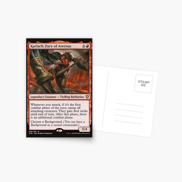 Karlach Fury of Avernus" Greeting Card for Sale by delacerdaan | Redbubble