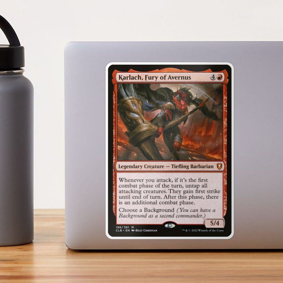 Karlach Fury of Avernus" Sticker for Sale by delacerdaan | Redbubble
