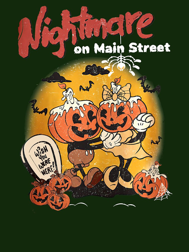 Retro Disneyland Halloween Mickey Pumpkin Baseball Jersey - CFM Store