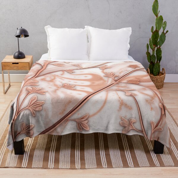 Item preview, Rose Gold-Marble Flower Design designed and sold by BirdsnStuff.