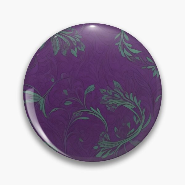 Item preview, Enchanting Harmony: Green and Purple Vector Pattern designed and sold by FemmeFlair.