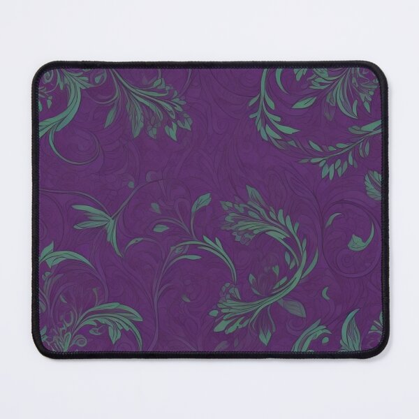 Item preview, Enchanting Harmony: Green and Purple Vector Pattern designed and sold by FemmeFlair.