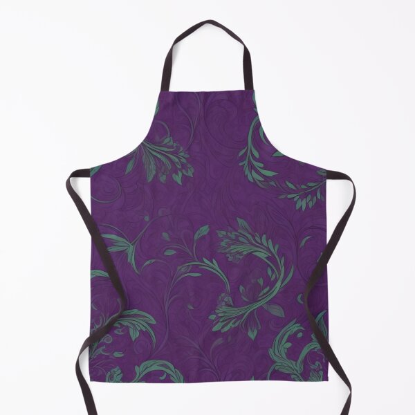 Item preview, Enchanting Harmony: Green and Purple Vector Pattern designed and sold by FemmeFlair.