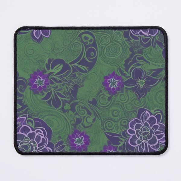 Item preview, Verdant Symphony: Elegance in Green and Purple designed and sold by FemmeFlair.
