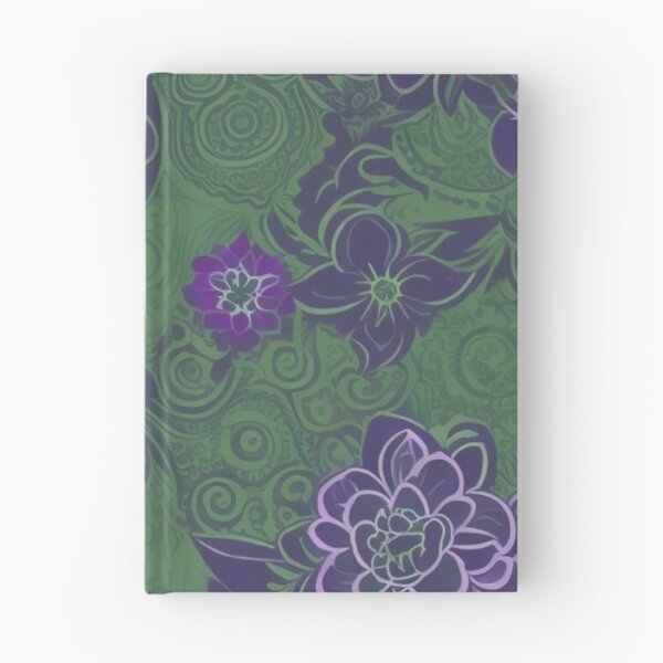 Item preview, Verdant Symphony: Elegance in Green and Purple designed and sold by FemmeFlair.