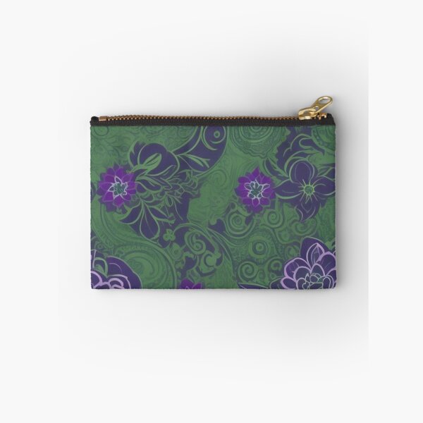 Item preview, Verdant Symphony: Elegance in Green and Purple designed and sold by FemmeFlair.