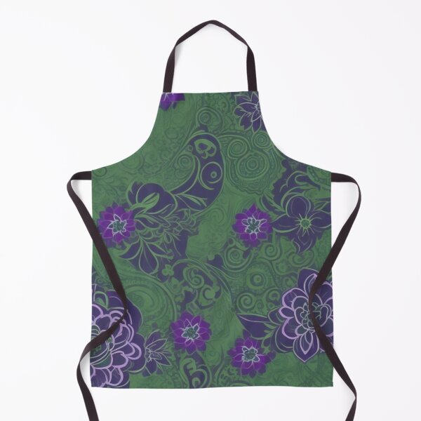 Item preview, Verdant Symphony: Elegance in Green and Purple designed and sold by FemmeFlair.
