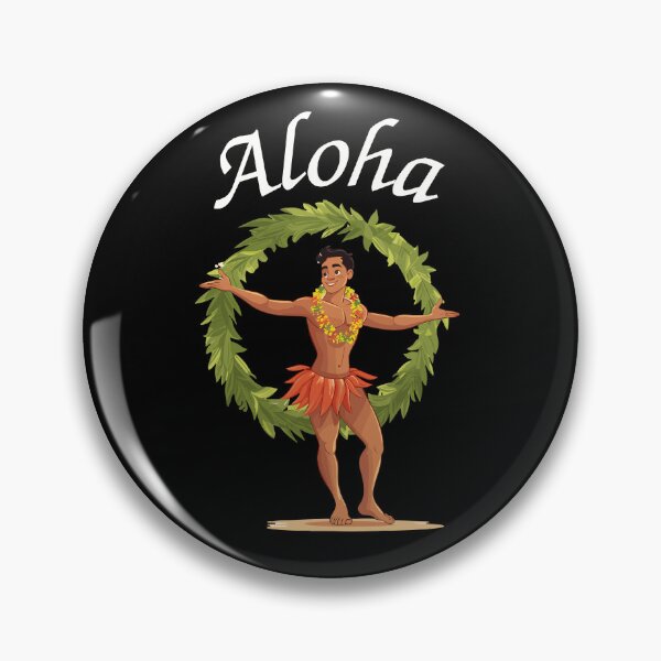 Item preview, Young male Hula dancer Aloha 2 designed and sold by TheTrendsDesk.